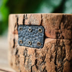 Rustic Wooden Bark Pet Memorial Box | Natural Tree Slice Ashes Urn | Keepsake Memory Trunk Box for Dog Cat Remembrance Gift | Jewellery Pot