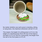 Handmade Pet Urn with Personalised Clay Figurine from Photo,  Ceramic Cat Ashes Jar with wood lid, Memorial Keepsake, Custom Cremation Gift