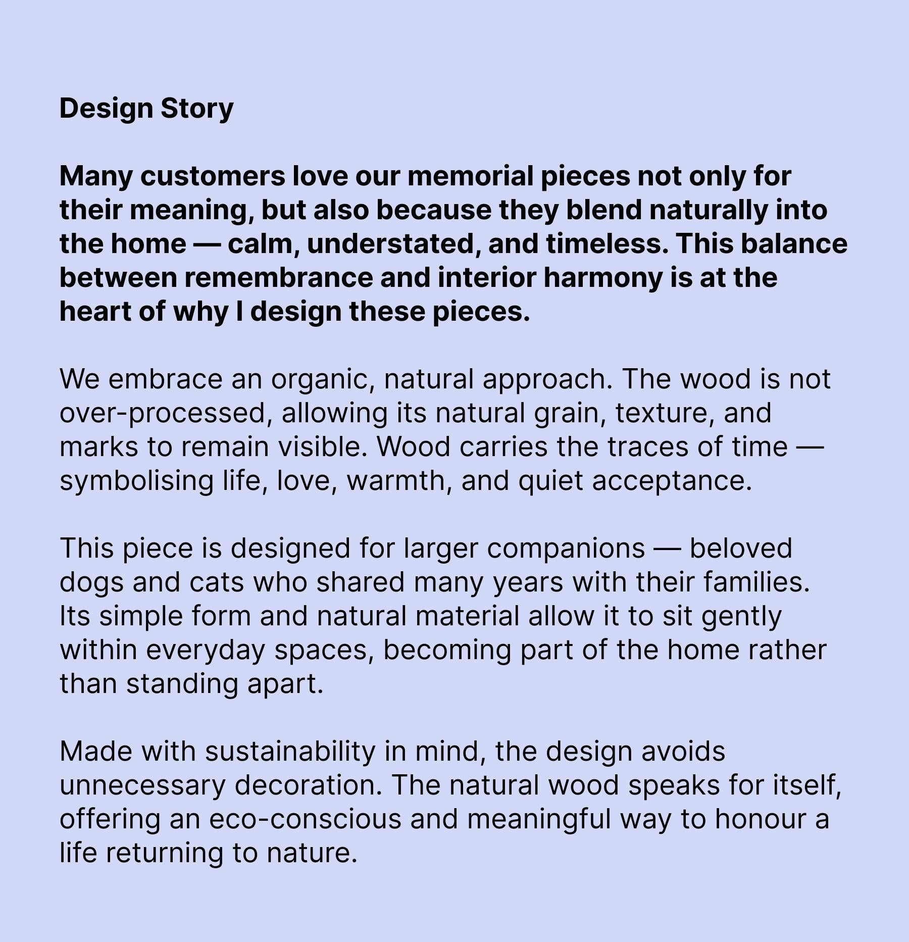 Handcrafted Natural Wooden Pet Urn for Medium and Large Dogs, Eco-Friendly Rustic Ashes Jar with Tree Rings, Organic Memorial Keepsake Gift