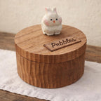 Handmade Wooden Rabbit Memorial Urn: Realistic Bunny Keepsake Box from Photo, Pet Memorial Gift, Pet Personalised Keepsake, Jewellery Box