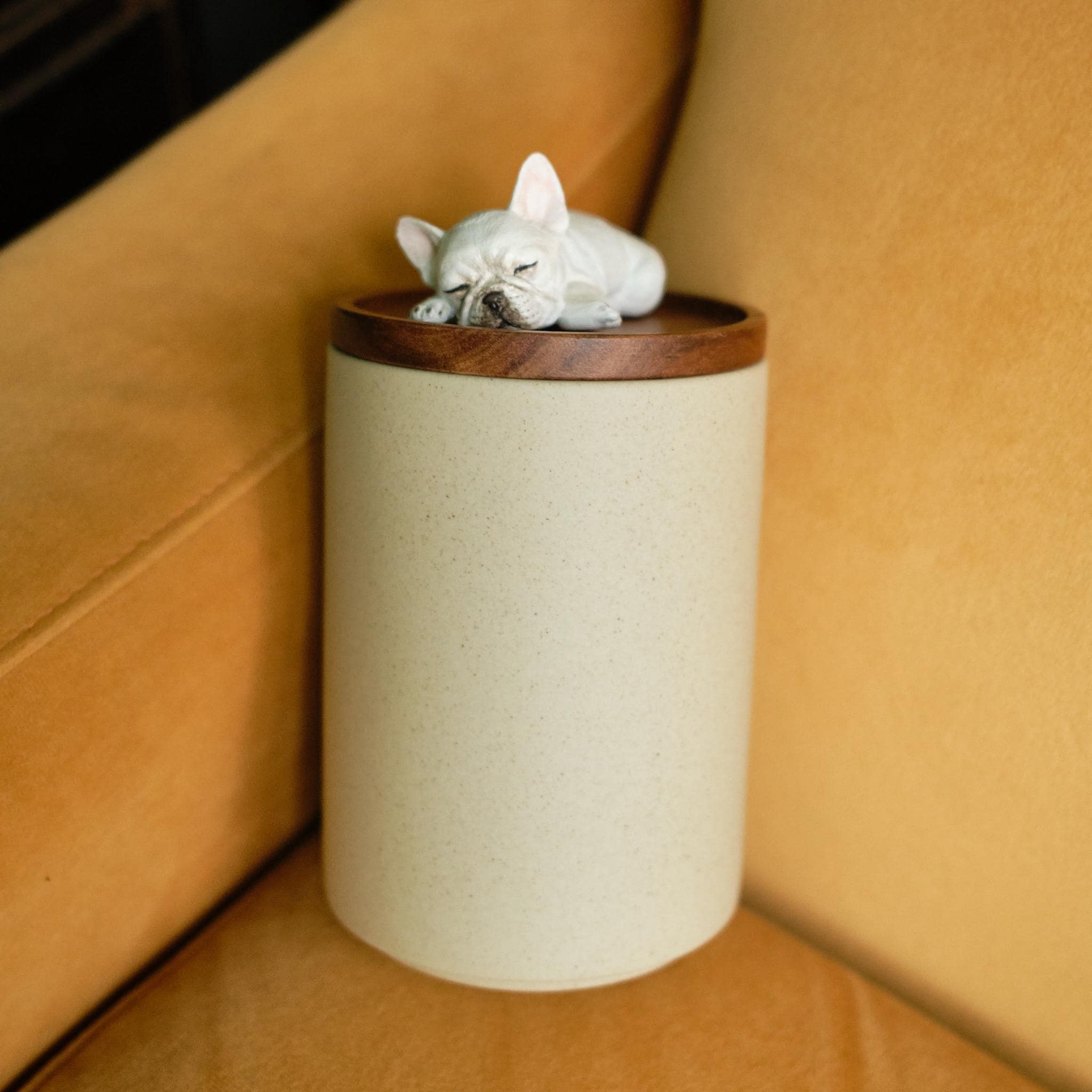 Handmade Ceramic Pet Urn with Clay Figurine from Photo, Personalised Dog Cat Ashes Jar, Memorial Keepsake, Custom Cremation Gift