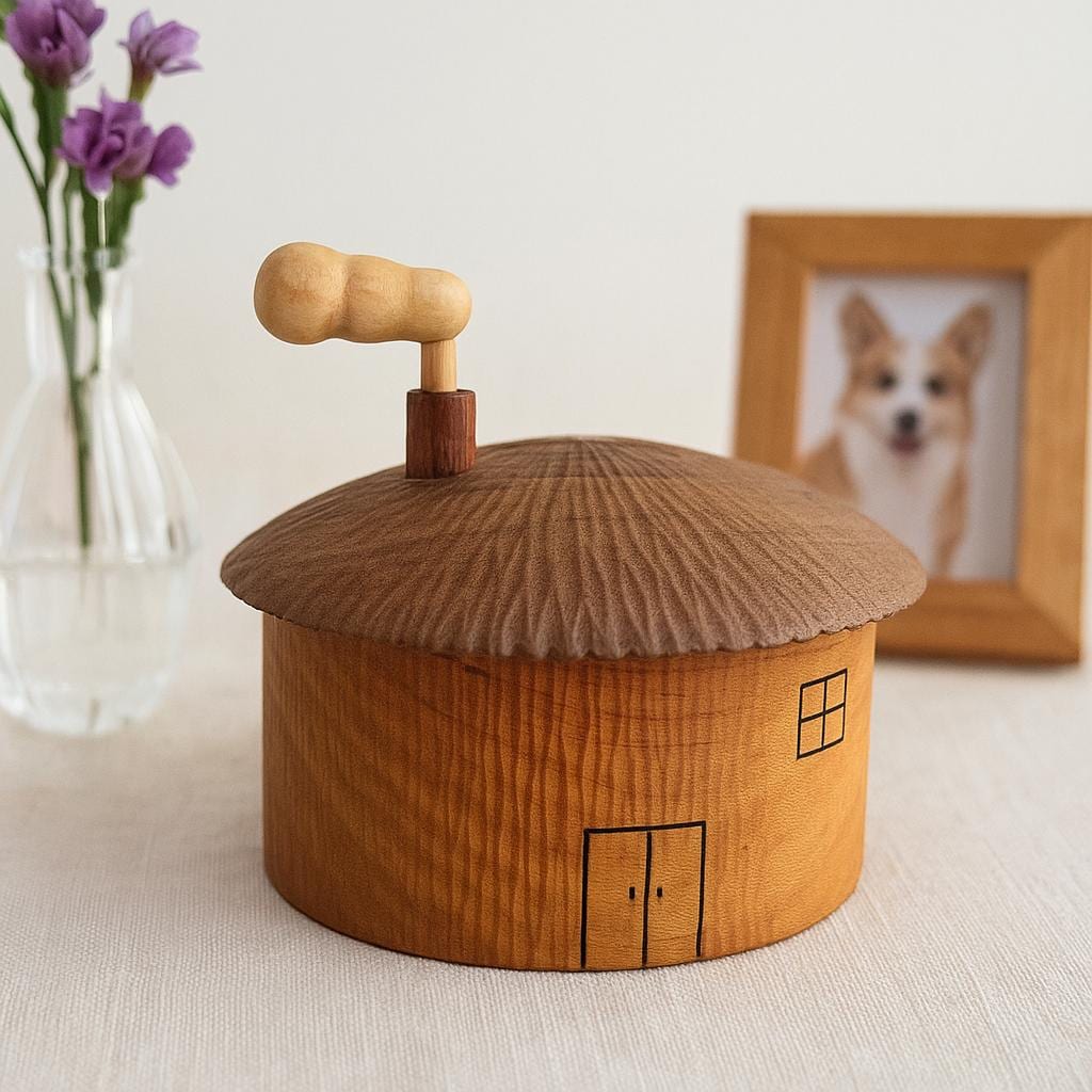 Handmade Wooden Pet Urn Keepsake Box: Rustic Memorial Decor, pet memorial gift, personalised keepsake, Jewelry storage box