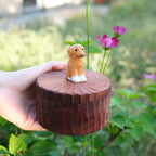 Handmade Wooden Dog Ashes Urn: Custom Labrador Figurine by photo, Pet Memorial Gift, Pet Personalised Keepsake, Jewellry Box