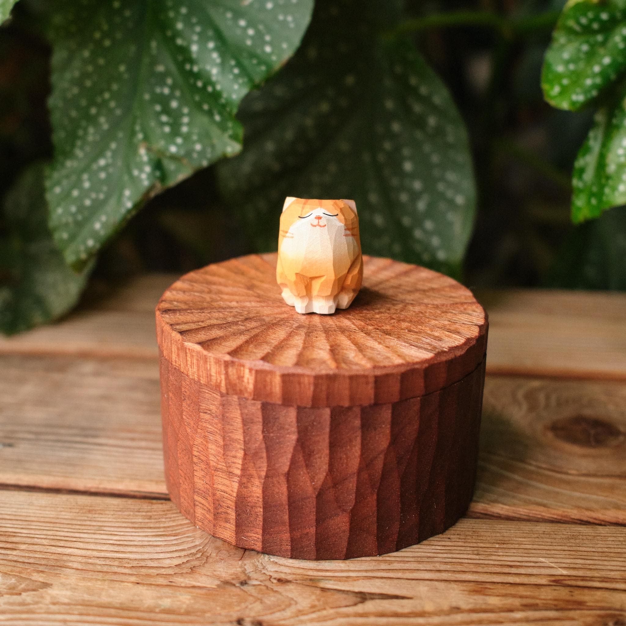 Handmade Wooden Cat Memorial Urn: Orange Tabby Keepsake Box by photo, pet memorial gift, pet personalised keepsake, Jewellery box