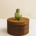 Handmade Wooden Bird, Parrot and Canary Memorial Urn: Custom Pet Figurine Keepsake from photo, pet memorial gift, pet personalised box