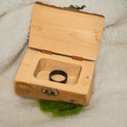 Small Rustic Wooden Bark Pet Memorial Box｜Metal Clasp｜Eco Keepsake Urn for Ashes Hair Teeth｜Custom Laser Engraving｜Small Animal Cremation