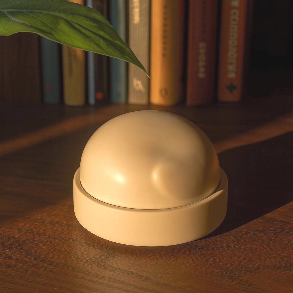 Minimalist Ceramic Pet Urn for Small Dog or Cat | Mini Cream White Memorial Jar | Sleeping Animal Design Keepsake for Ashes or Fur