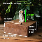 Handmade Large Wooden Dog Urn for Ashes up to 110lbs, Bespoke Dog Figurine by Photo, Laser engraving, Eco-Friendly Pet Loss Keepsake Gift