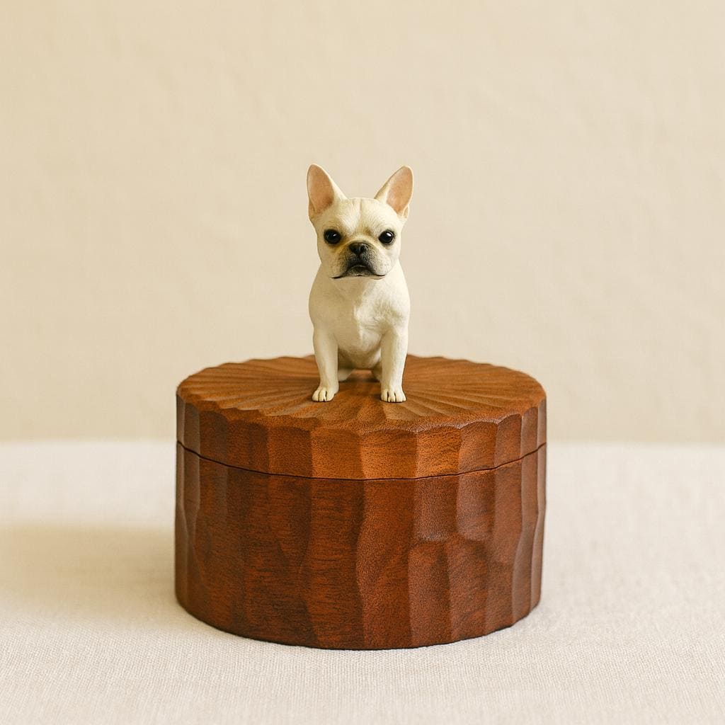 Handmade Wooden Bear Jar | Small Jewellery Box Keepsake Box for Gifts, Rustic Handcrafted Storage Container for Home Décor | Natural Tea Jar