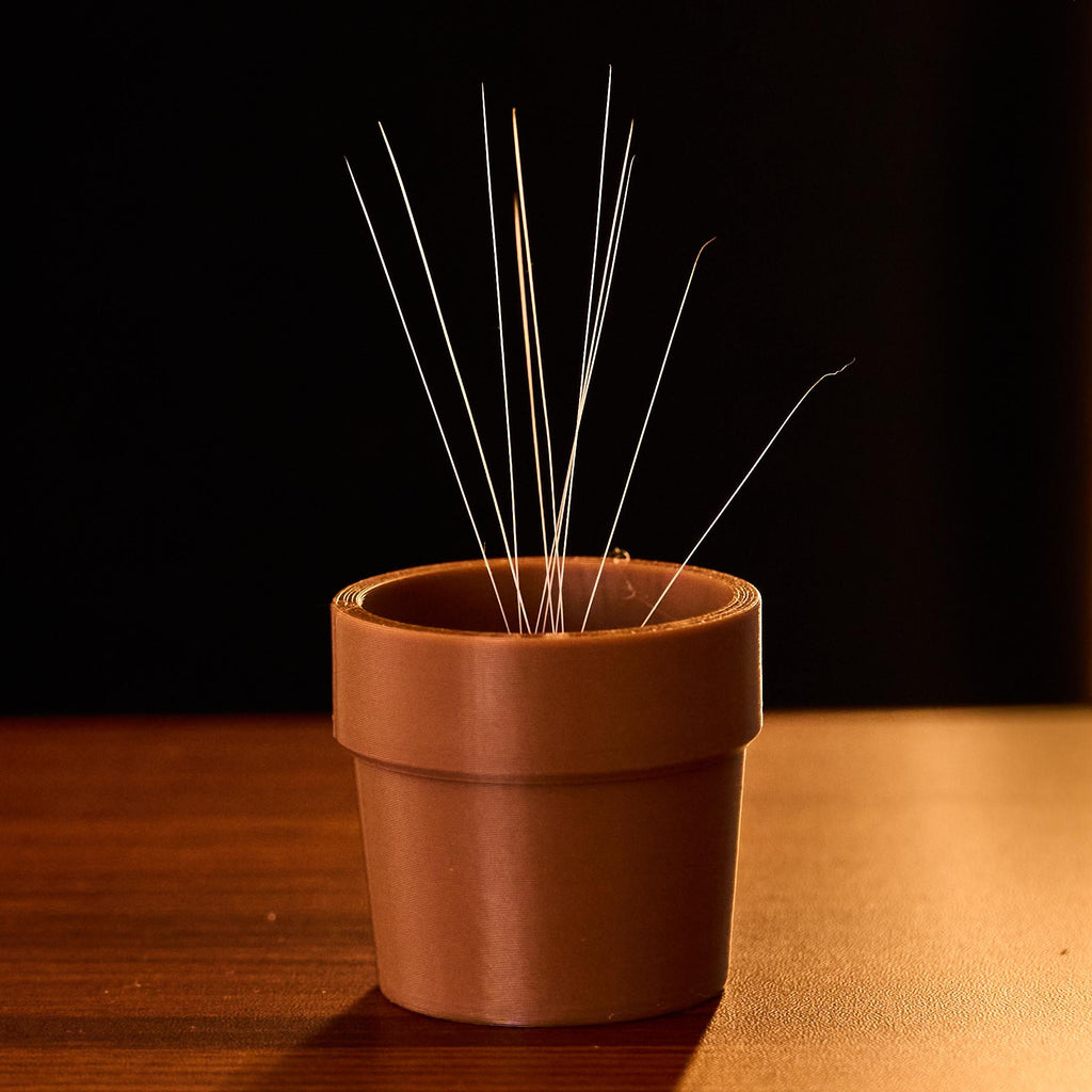 3D Printed Mini Whisker Flower Pot | Pet Memorial Keepsake for Cat Rabbit Whiskers | Unique Remembrance Gift | Decorative Whiskers Holder