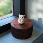 Handmade Wooden Hamster Memorial Urn: Hamster Ashes Keepsake Box by photo, pet memorial gift, pet personalised keepsake, Jewelry box