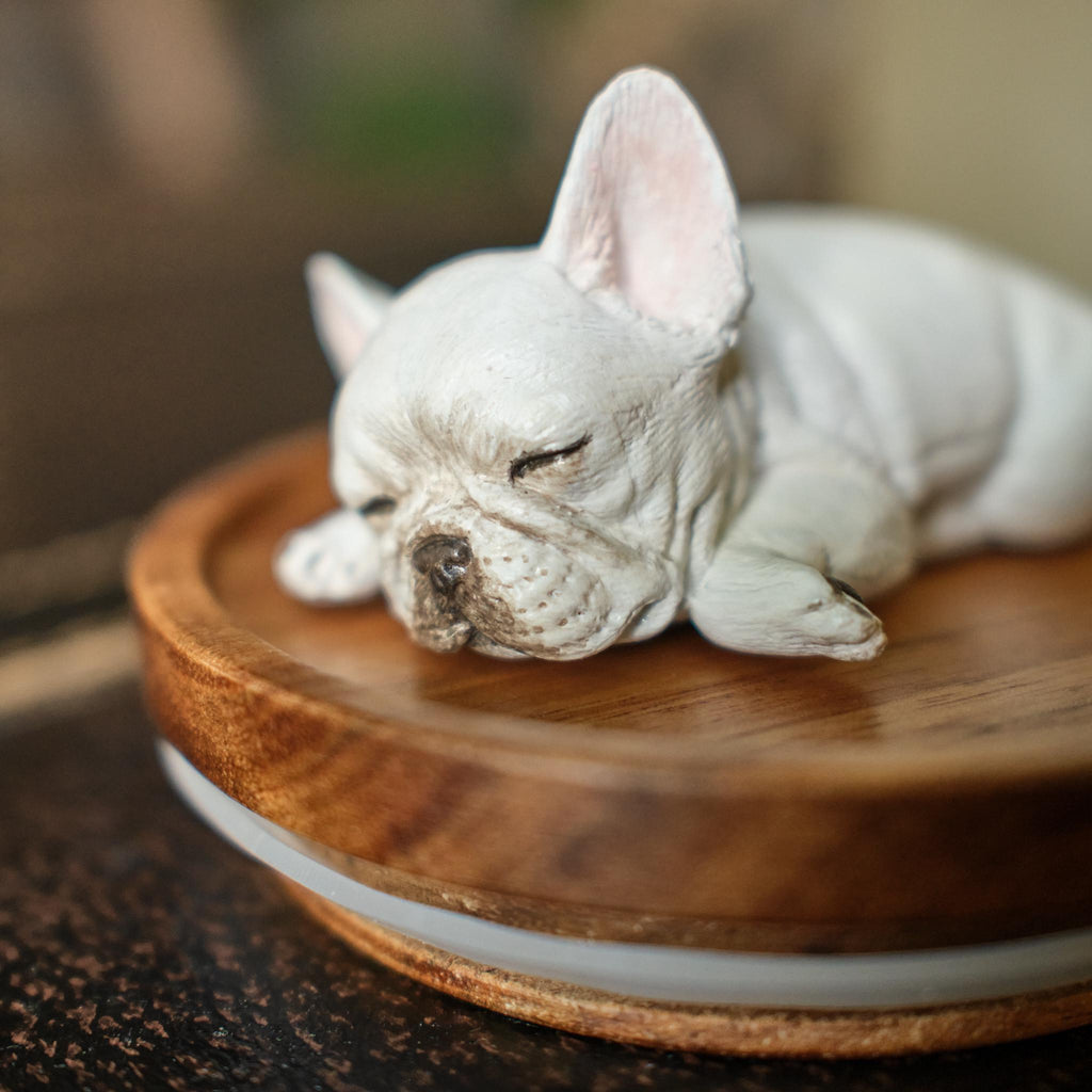 Handmade Ceramic Pet Urn with Clay Figurine from Photo, Personalised Dog Cat Ashes Jar, Memorial Keepsake, Custom Cremation Gift