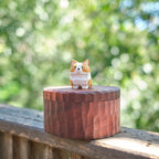 Handmade Wooden Dog Ashes Urn: Custom Corgi Figurine by photo, Natural Pet Memorial Gift, Pet Personalised Keepsake, Jewellry Box, Tea Jar