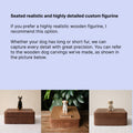 Handmade Large Wooden Dog Urn for Ashes up to 110lbs, Bespoke Dog Figurine by Photo, Laser engraving, Eco-Friendly Pet Loss Keepsake Gift