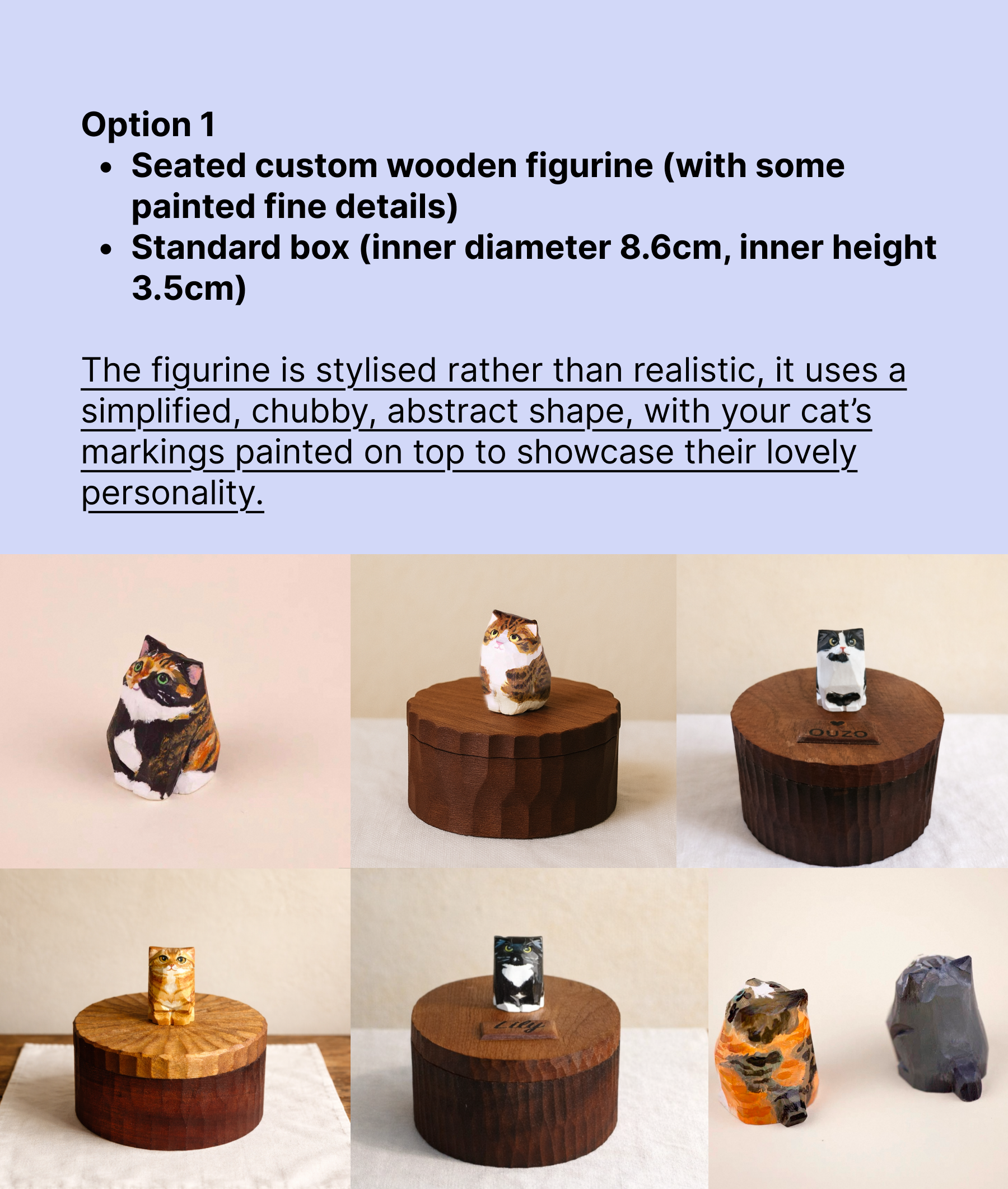 Custom Resting Cat Memorial Urn from Photo, Handmade Wooden Cat Ashes Box, Sleeping Cat on Cloud Pet Keepsake