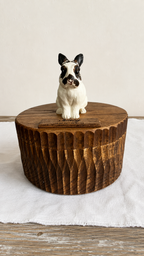 Bespoke Handmade Wooden Rabbit Memorial Ashes Urn: Realistic Bunny Figurine from photo, Pet Memorial Gift, Personalised Keepsake