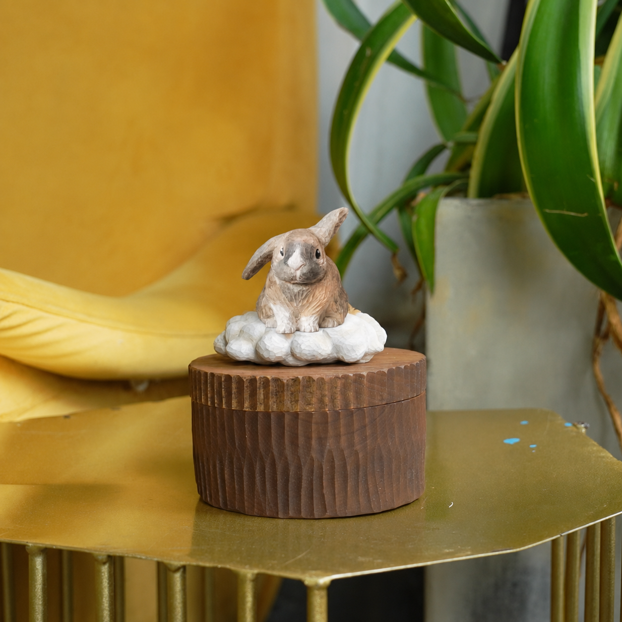 Custom Resting Cat Memorial Urn from Photo, Handmade Wooden Cat Ashes Box, Sleeping Cat on Cloud Pet Keepsake