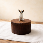 Handmade Wooden Dog Ashes Urn: Custom Schnauzer Figurine by photo, Pet Memorial Gift, Pet Personalised Keepsake, Natural Jewellery Box