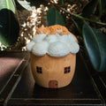 Custom Wooden Cat Urn from Photo – Cat Resting on a Cloud Memorial