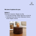 Handmade Wooden Cat Memorial Urn: Orange Tabby Keepsake Box by photo, pet memorial gift, pet personalised keepsake, Jewellery box