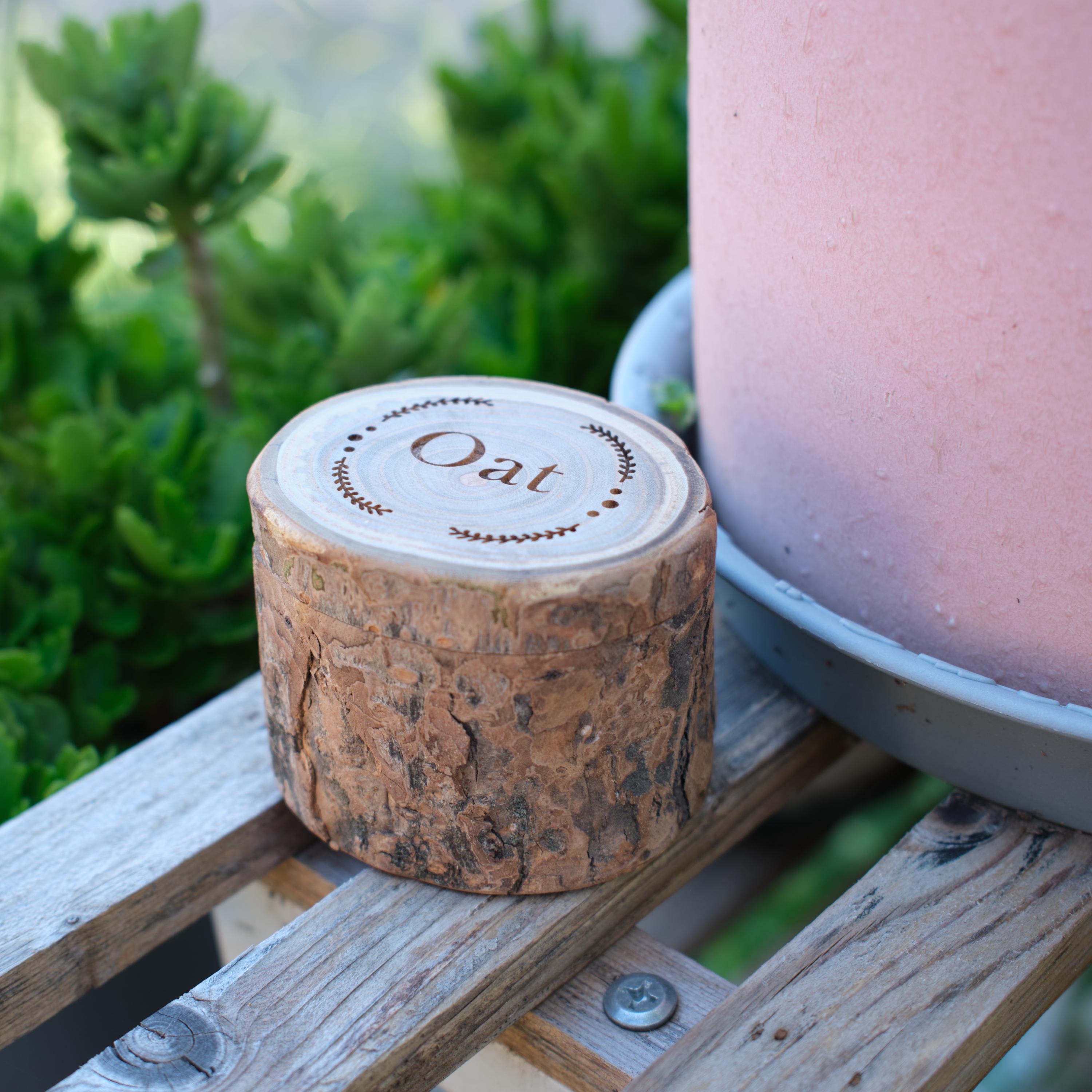 Natural Wooden Pet Memorial Keepsake Box | Tree Slice Urn for Ashes | Custom Engraved Hair Tooth Wood Trunk | Eco-Friendly Keepsake Gift