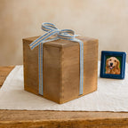 Large Wooden Dog Urn｜Custom Laser Engraving｜Large Pet Ashes Over 100lbs｜Eco-Friendly Personalised Memorial Urn｜Big Dog Cremation Box