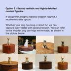 Handmade Wooden Dog Ashes Urn: Custom Corgi Figurine by photo, Natural Pet Memorial Gift, Pet Personalised Keepsake, Jewellry Box, Tea Jar