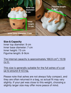 Custom Wooden Cat Urn from Photo – Cat Resting on a Cloud Memorial