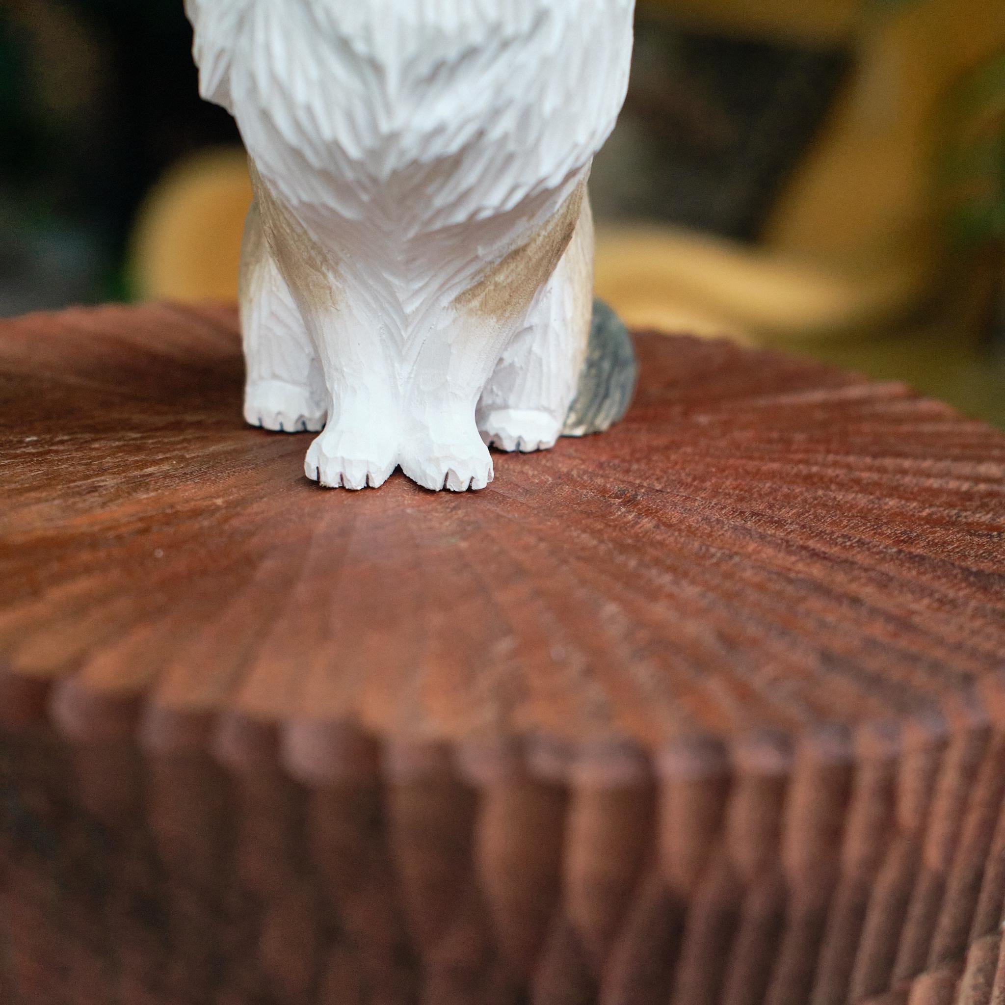 Large Wooden Cat Memorial Urn: Handmade Realistic Cat Figurine from photo, pet memorial gift, natural personalised keepsake, Cremation box