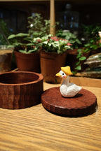 Handmade Wooden Duck Memorial Urn: Custom Pet Figurine Keepsake by photo, pet memorial gift, pet personalised keepsake box