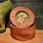 Custom Wooden Pet Memorial Urn with Hand Carved Portrait on Lid | Personalised Dog Cat Keepsake from Photo | Pet Loss Gift | Handmade Box