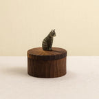 Handmade Wooden Cat Memorial Urn: Realistic Figurine Carved from photo, pet memorial gift, personalised keepsake, Jewellery box