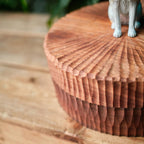 Custom Wooden Dog Ashes Urn: Handmade Border Collie Figurine from photo, Pet Memorial Gift, Dog Personalised Keepsake