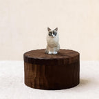 Handmade Wooden Cat Memorial Urn: Orange Tabby Keepsake Box by photo, pet memorial gift, pet personalised keepsake, Jewellery box