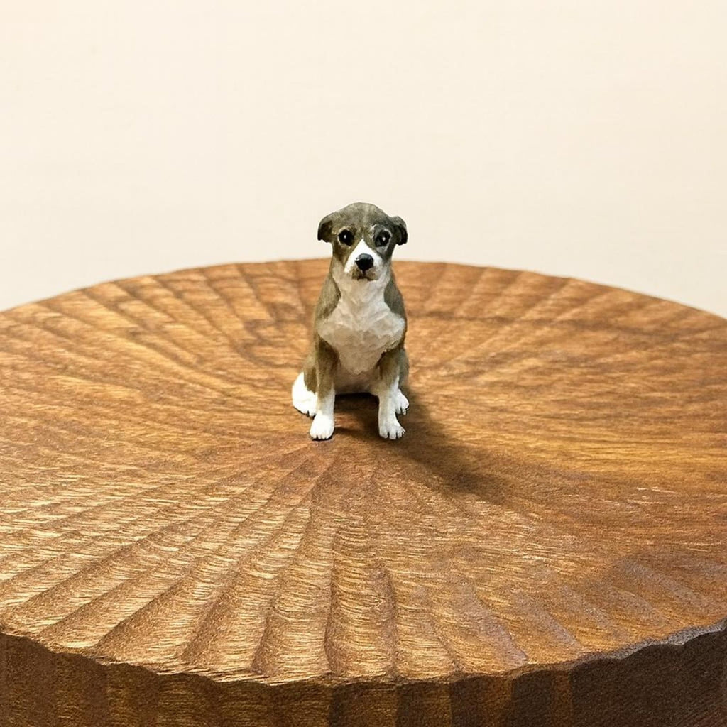 Handmade Wooden Dog Urn｜Small and Large urn | Natural Custom Carved Box with Personalised Dog Figurine From Photo | Pet Keepsake Gift