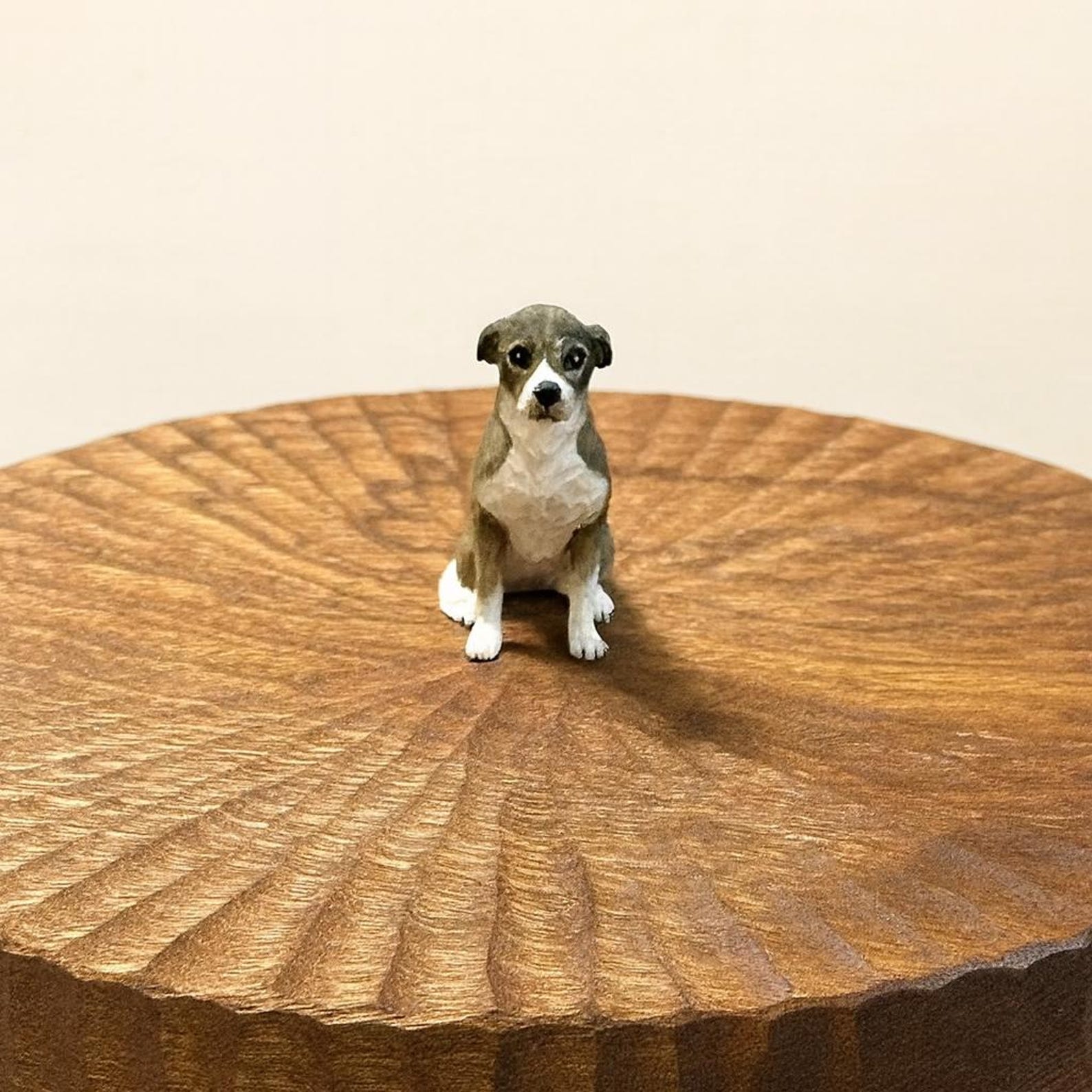 Handmade Wooden Dog Urn｜Small and Large urn | Natural Custom Carved Box with Personalised Dog Figurine From Photo | Pet Keepsake Gift