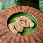 Custom Wooden Pet Memorial Urn with Hand Carved Portrait on Lid | Personalised Dog Cat Keepsake from Photo | Pet Loss Gift | Handmade Box