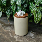 Handmade Ceramic Pet Urn with Clay Figurine from Photo, Personalised Dog Cat Ashes Jar, Memorial Keepsake, Custom Cremation Gift