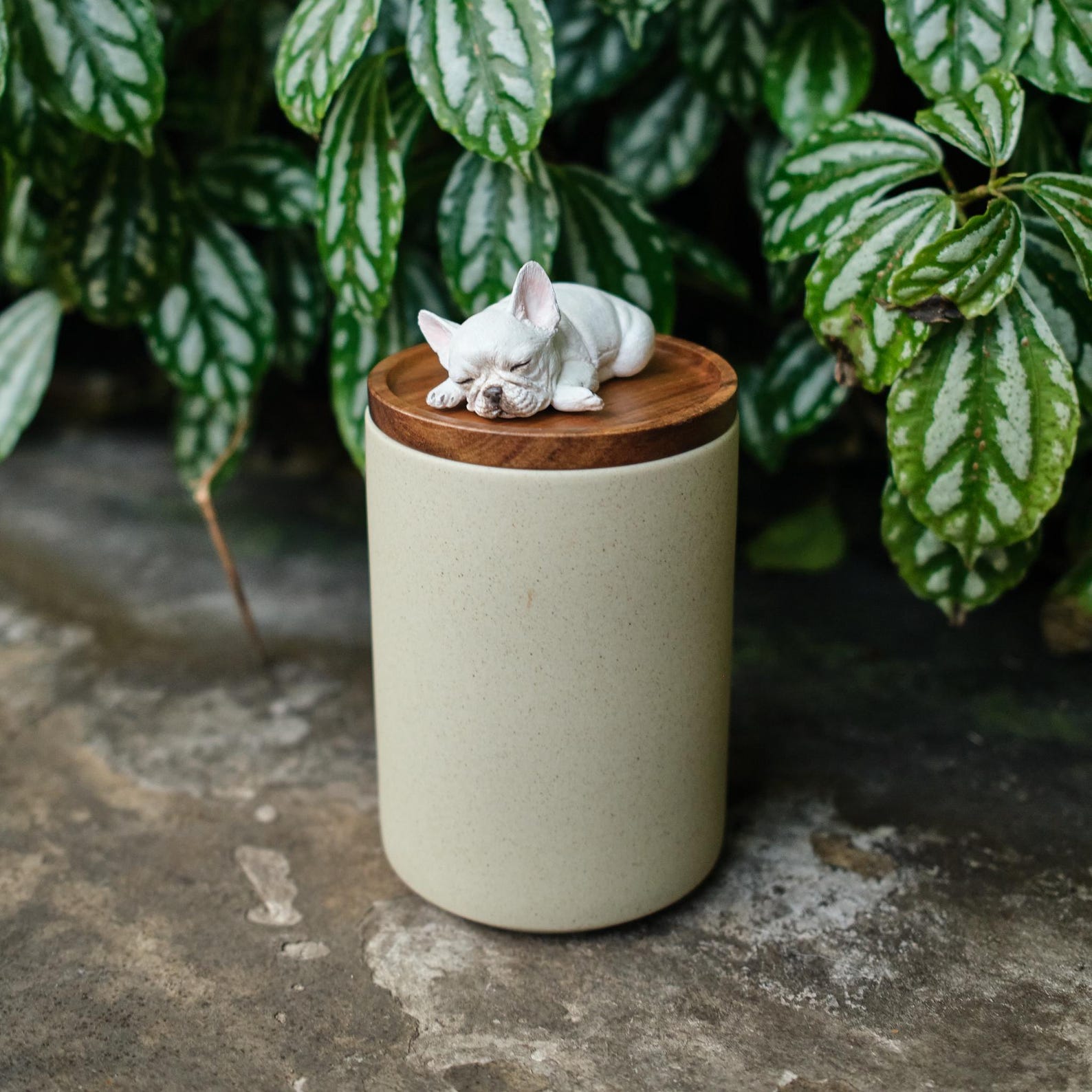Handmade Ceramic Pet Urn with Clay Figurine from Photo, Personalised Dog Cat Ashes Jar, Memorial Keepsake, Custom Cremation Gift
