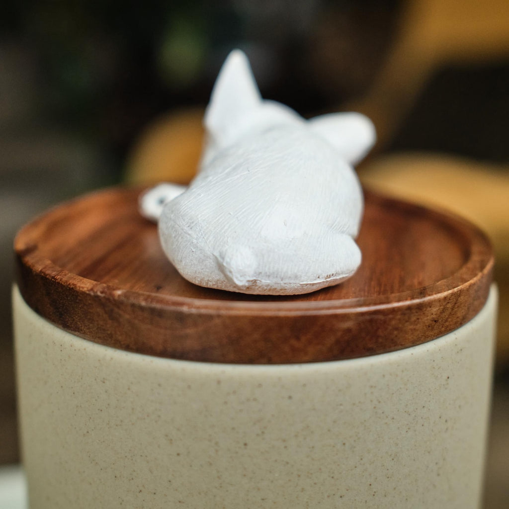 Handmade Ceramic Pet Urn with Clay Figurine from Photo, Personalised Dog Cat Ashes Jar, Memorial Keepsake, Custom Cremation Gift