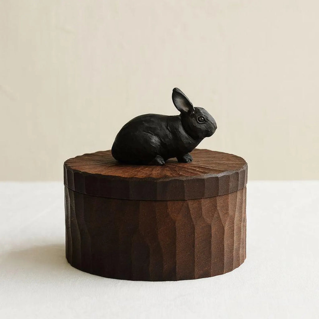Handmade Wooden Rabbit Memorial Urn: Realistic Bunny Keepsake Box from Photo, Pet Memorial Gift, Pet Personalised Keepsake, Jewellery Box