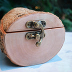 Natural Bark Wood Keepsake Box, Small Pet Urn, Eco Friendly Mini Memorial Box, Wooden Ashes Holder, Jewellery Box, Rustic Woodland Decor