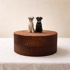 Custom Large Dog Urn, Realistic Hand Carved Wooden Dog Figurine from Photo, Personalised Pet Memorial Box, Eco Friendly Keepsake