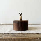Handmade Wooden Cat Memorial Urn: Stylistic Painted Car Figurine Keepsake by photo, pet memorial gift, pet personalised keepsake