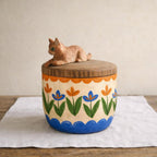 Custom Cat Urn with Cat Figurine Resting on Lid, Handmade Wooden Pet Ashes Box from Photo, Personalised Cat Memorial, Pet Loss Gift