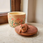 Custom Cat Urn with Cat Figurine Resting on Lid, Handmade Wooden Pet Ashes Box from Photo, Personalised Cat Memorial, Pet Loss Gift