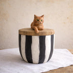 Hand Carved Cat Memorial Urn, Custom Wooden Pet Ashes Box, Photo-Based Cat Figurine, Personalised Hand Painted Floral Box, Pet Loss Gift