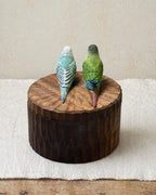 Handmade Wooden Bird Memorial Urn: Custom Parrot Figurine from Photo, Pet Memorial Gift, Laser Engraving, Eco-Friendly Gift