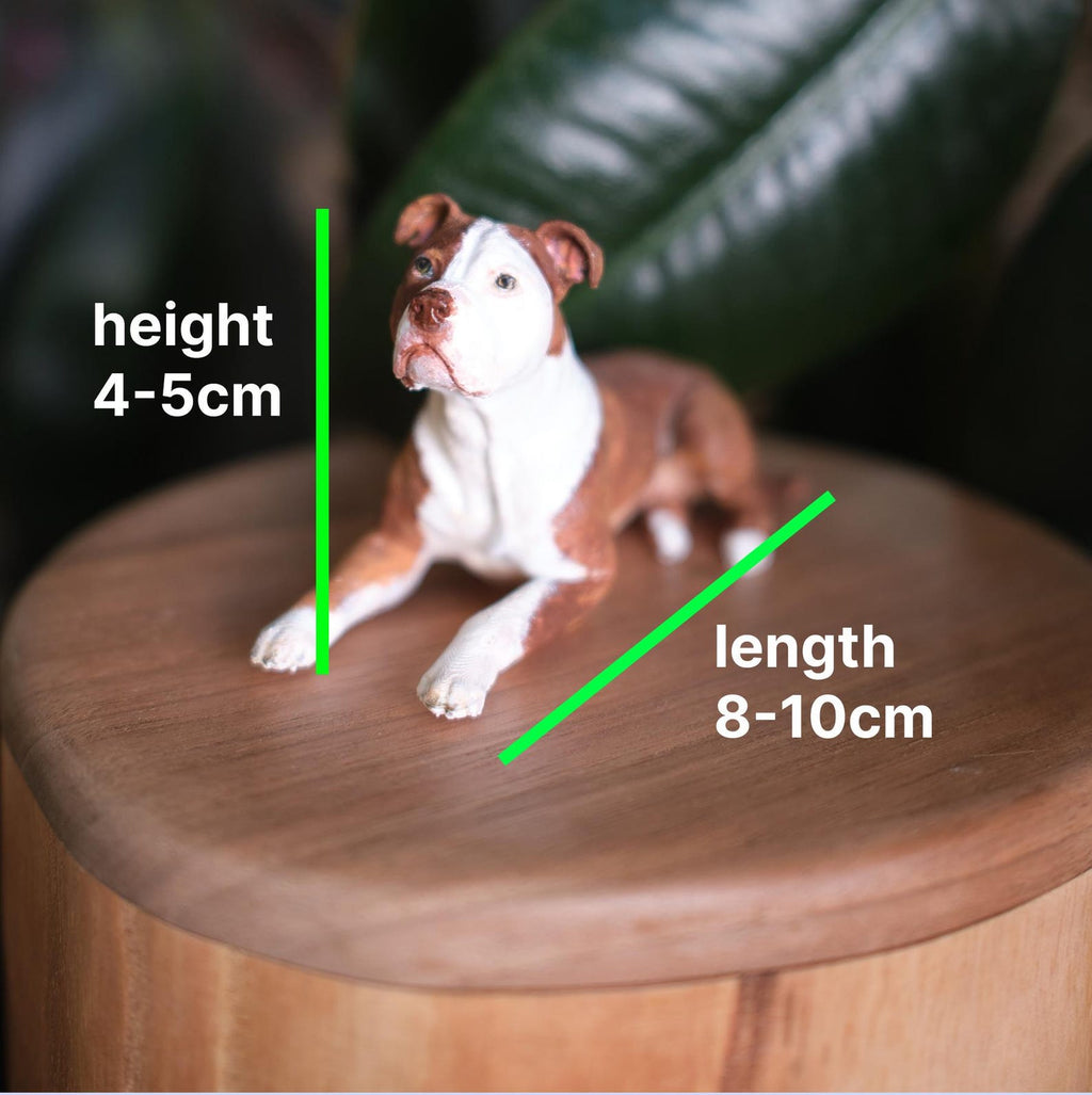 Large Wooden Dog Urn with Hand Carved Pet Figurine from Photo, Natural Wood Bucket, Pet Memorial Urn for Ashes with Personalised Engraving