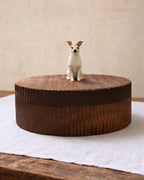 Custom Large Dog Urn, Realistic Hand Carved Wooden Dog Figurine from Photo, Personalised Pet Memorial Box, Eco Friendly Keepsake